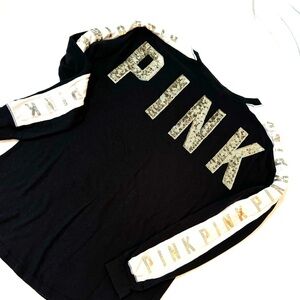 VS Pink long sleeve sequin Tee